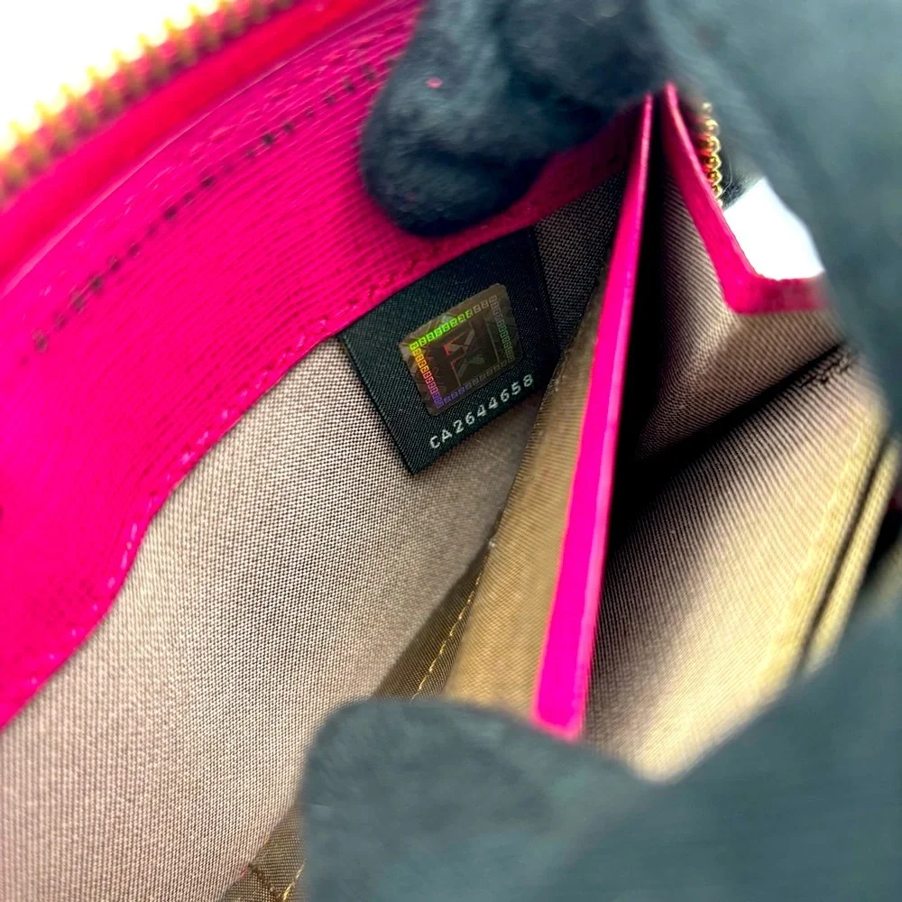 Fendi Zucca Khaki Canvas Zip AroundWallet | comes with box and Authenticity card